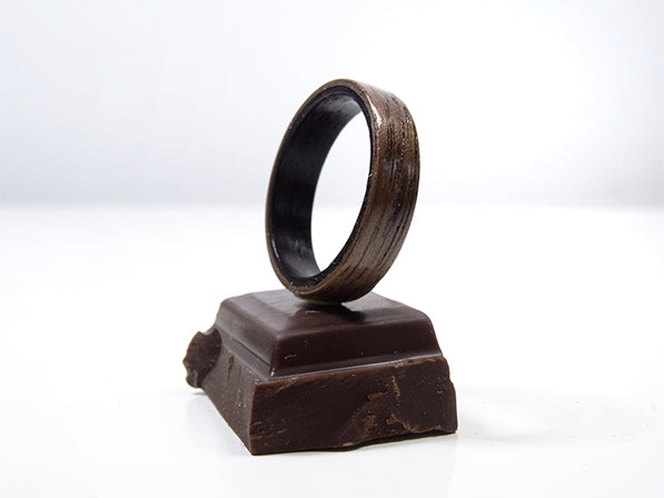 Bague en bois Ebène et Noyer