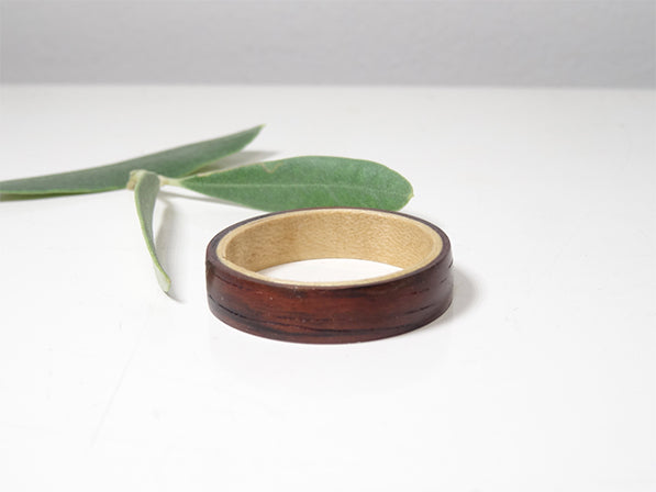 Bague érable et palissandre