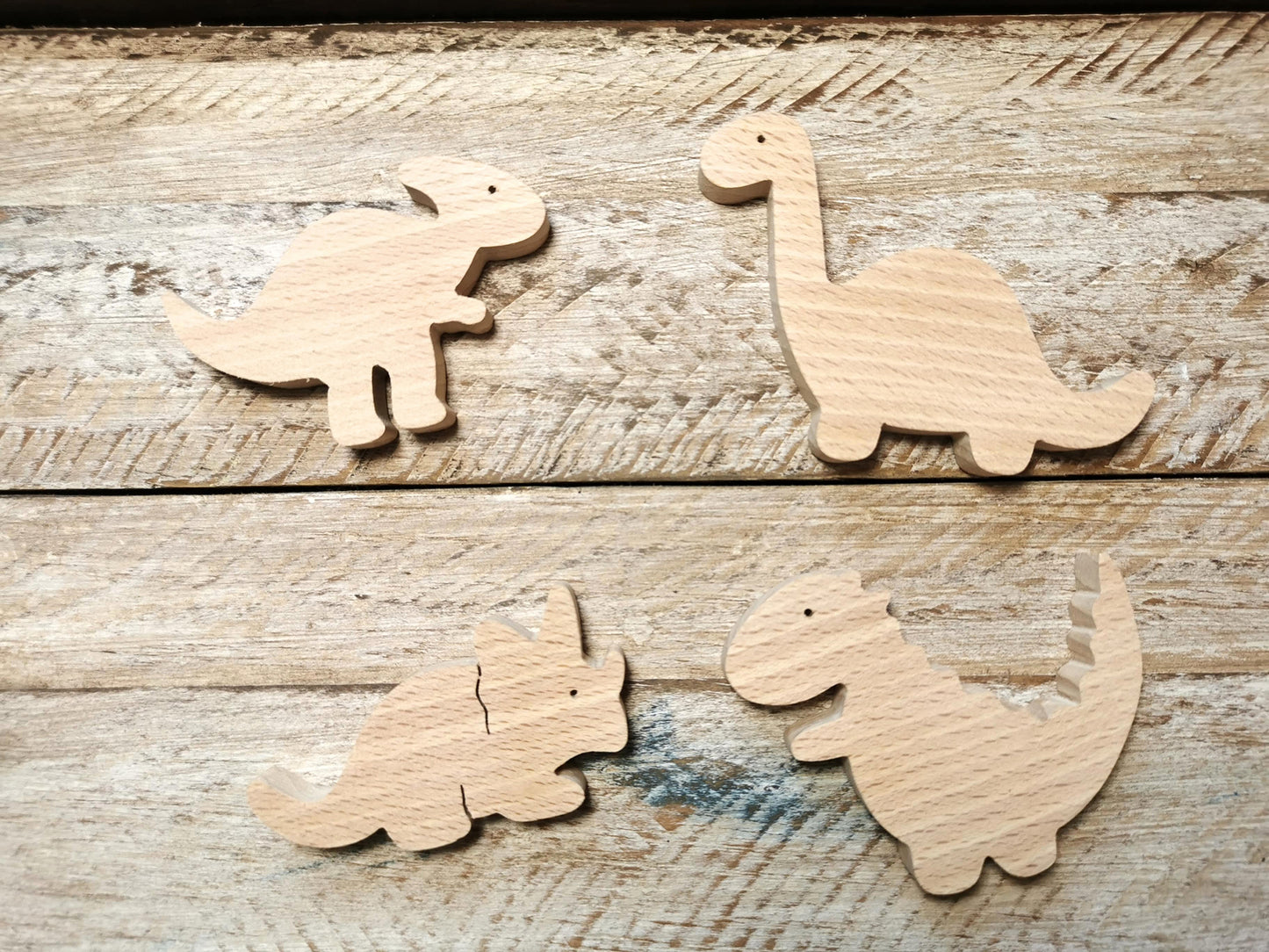 Ensemble de 4 magnets en forme de dinosaures