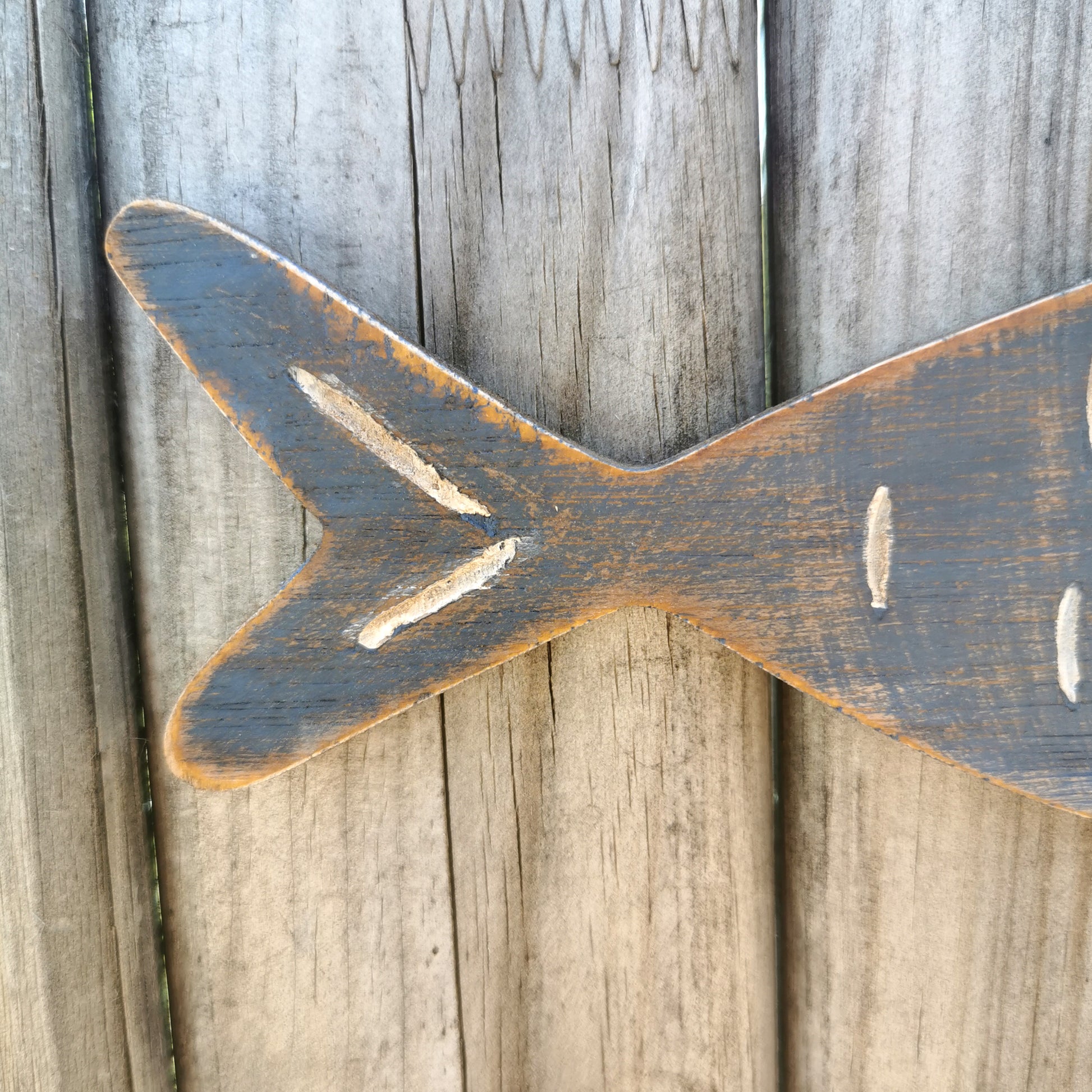 Décoration murale,Poisson de plage nautique en bois Style méditerranéen Décoration murale,Poisson de plage nautique en bois Style méditerranéen