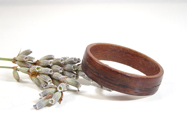 Bague en bois d'Alisier et de Palissandre
