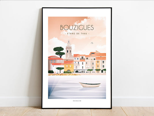 Affiche Bouzigues Herault France