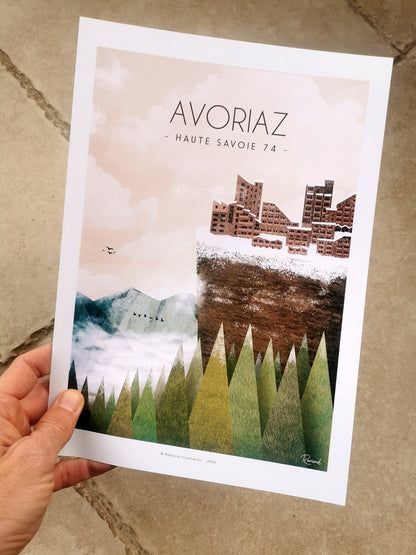 Affiche La falaise d'Avoriaz