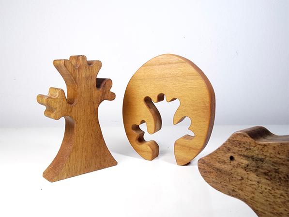 Jouet en bois : Animaux de la forêt 