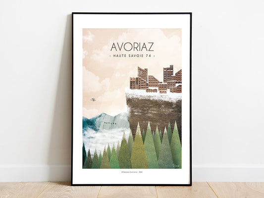 Affiche Avoriaz - Haute Savoie 74