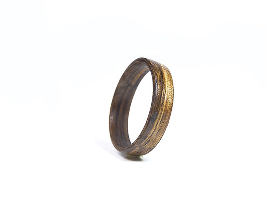 Bague en bois de zebrawood