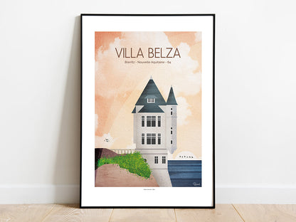 Affiche Villa Belza - Biarritz