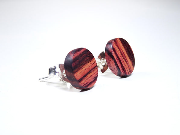 boucle oreille en bois de violette