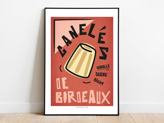 Affiche Canelés de Bordeaux