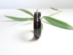 Bague de mariage en bois Ebène et nacre