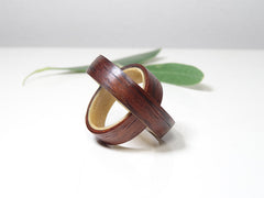 Bague érable et palissandre