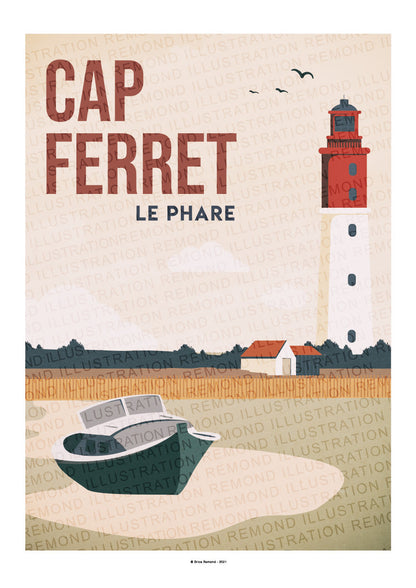 Affiche du Phare du Cap Ferret