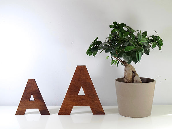 Lettres bois 15 cm et 20 cm
