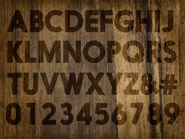 Alphabets lettres en bois