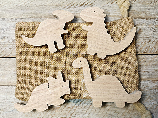 Ensemble de 4 magnets en forme de dinosaures
