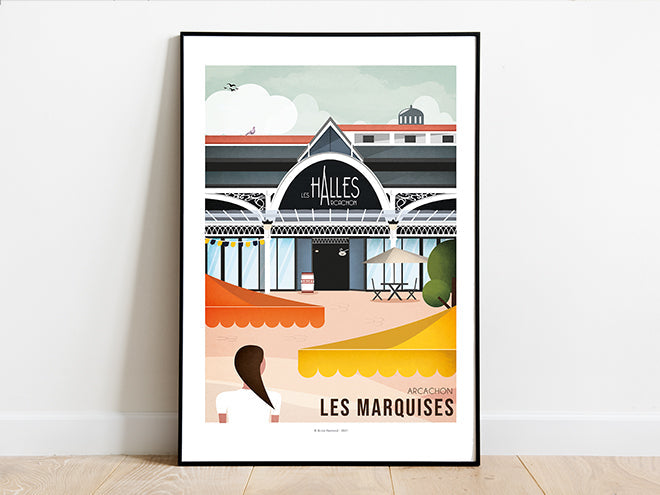 Affiche Place des Marquises Arcachon