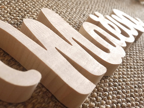Lettres et prénoms bois