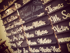 Lettres et prénoms bois