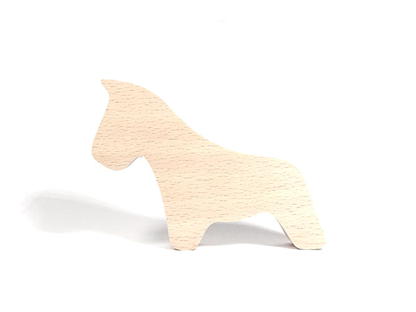 Figurine en bois Montessori : Cheval