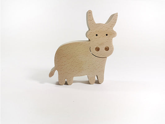 Jouet en bois : La Vache