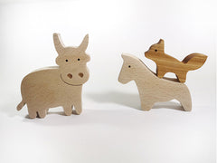 Jouet en bois : La Vache