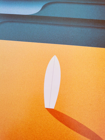 Affiche Surf et plages Landaises