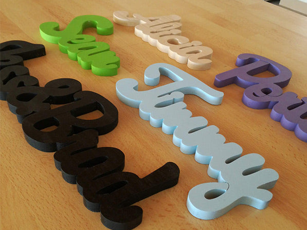 Lettres et prénoms bois